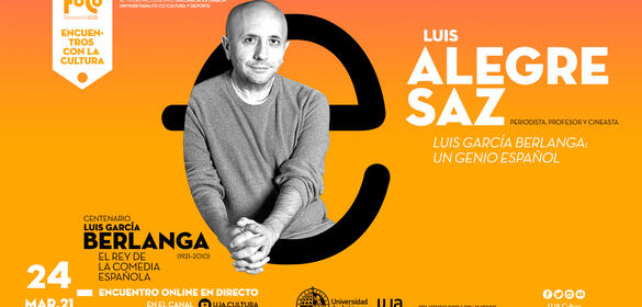 Portada de encuentros con la cultura con Luis Alegre Saz