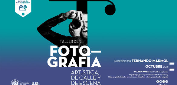 Cartel promocional Taller de Fotografía artística, de calle y de escena