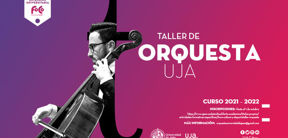 Cartel promocional del Taller orquesta de la Universidad de Jaén