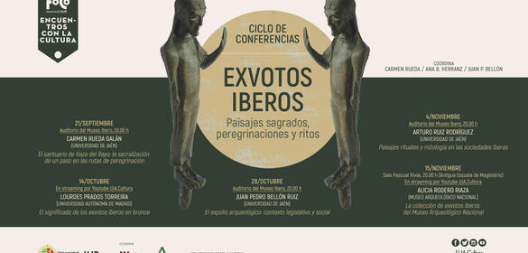 Cartel Conferencia "La colección de exvotos iberos del Museo Arqueológico Nacional"