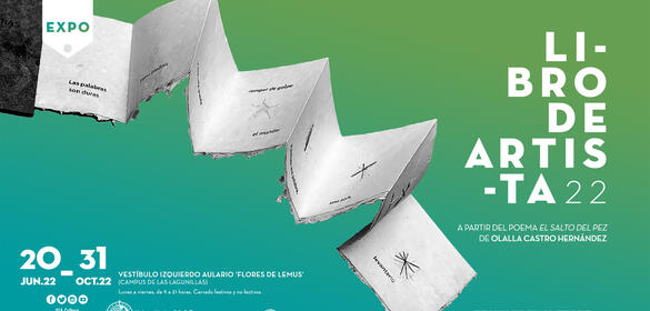 Libro de artista - Exposición 2022 - A partir del poema 'El salto del pez' de Olalla Castro Hernández (20-06-2022 - 31-10/22)