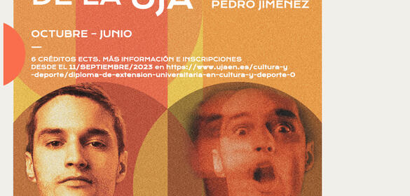 Cartel taller teatro curso 2023 2024 de la universidad de Jaén