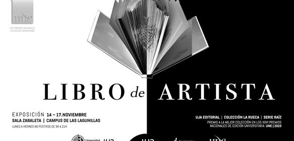 Cartel exposición Libro de artista. UJA Editorial.