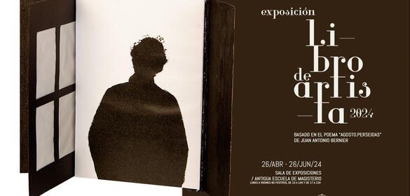 Cartel Exposición Libro de artista 2024 "Agosto. Perseidas" de Juan Antonio Bernier