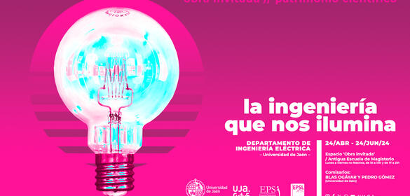 Cartel de la exposición  "La ingeniería que nos ilumina"