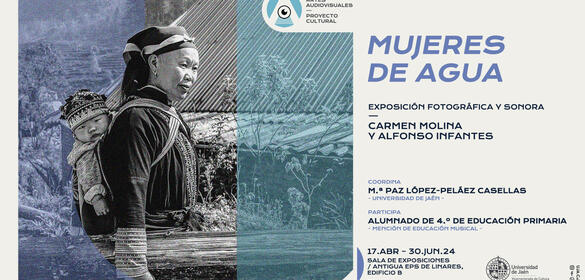 Cartel de la Exposición fotográfica "Mujeres de agua" 