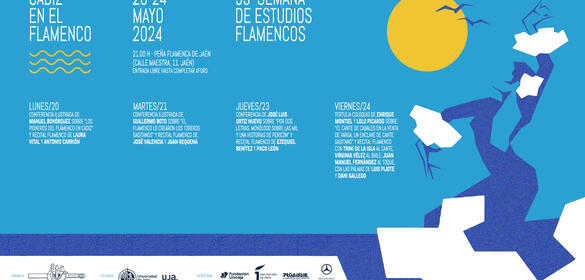 Cartel de las conferencias de Cádiz en el flamenco