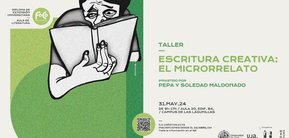 Cartel de taller de escritura creativa El Microrrelato