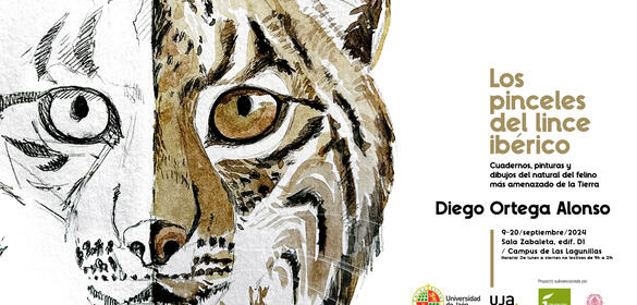 Cartel exposición Los pinceles del lince ibérico
