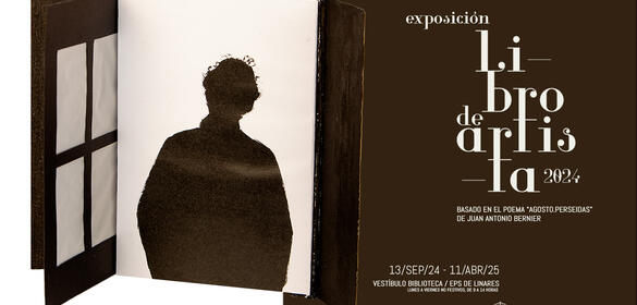 Cartel expo Linares libro de artista 2024