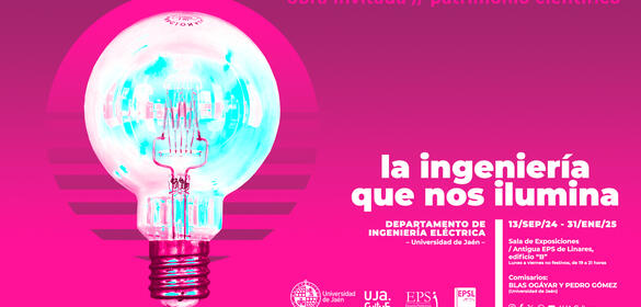 cartel Exposición "Obra Invitada". La ingeniería que nos ilumina