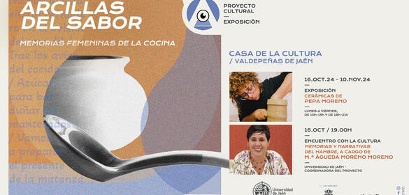 Cartel Proyecto cultural. Arcillas del sabor. Memorias femeninas de la cocina