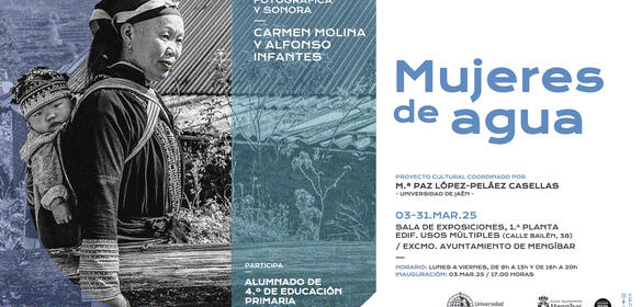 Cartel Proyecto cultural. Mujeres de agua. Exposición fotográfica y sonora