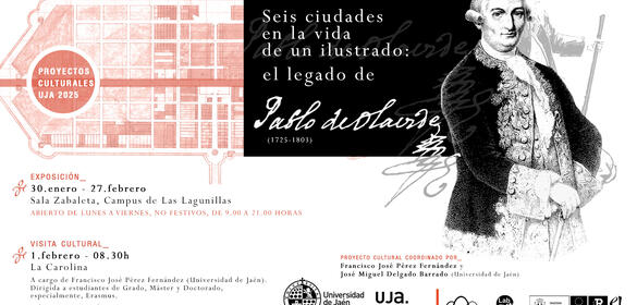 Cartel Visita Cultural  La Carolina Visita guiada por Francisco José Pérez Fernández (Universidad de Jaén)