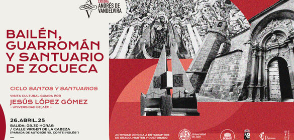 Cartel de Visita Cultural. Bailén, Guarromán y Santuario de Zocueca