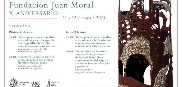 X aniversario Fundación Juan Moral. Visita guiada por el artista Juan Moral
