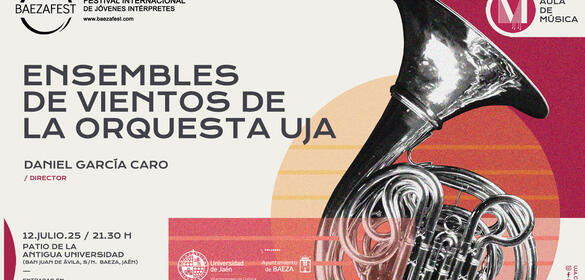 Cartel Concierto "ENSEMBLES DE VIENTOS" de la orquesta de la UJA