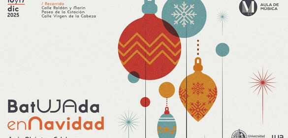 Cartel de pasacalles de la batucada de la uja en Navidad