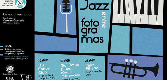 Cartel del Cine Universitario. Ciclo Jazz entre fotogramas