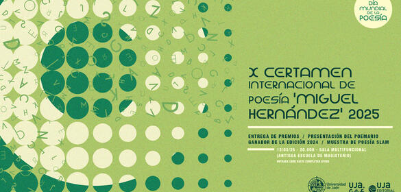 Cartel premios X Certamen Internacional de Poesía "Miguel Hernández" 2025