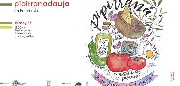Cartel Efeméride Día mundial de la pipirrana 2026. Pipirranada UJA