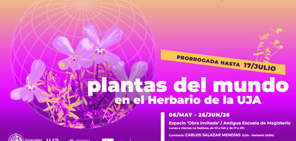 Cartel Exposición: Obra invitada / Patrimonio Científico: Plantas del mundo en el Herbario de la UJA