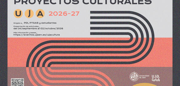Cartel de convocatoria proyectos culturales 2025-26