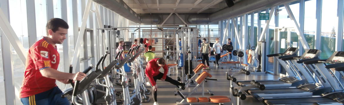 Salas de Musculación y Cardio del Pabellón Deportivo en el Campus Científico-Tecnológico de Linares