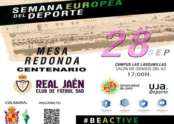 Cartel Semana Europea del Deporte - Centenario del Real Jaén
