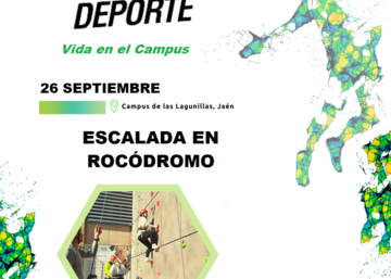 Cartel Semana Europea del Deporte - Jornada de escalada en rocódromo