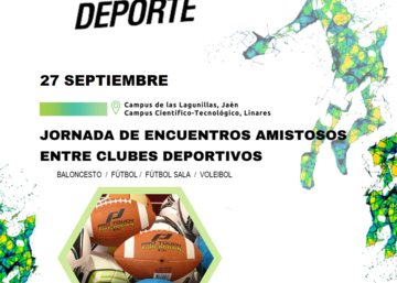 Cartel Semana Europea del Deporte - Jornada encuentros entre clubs