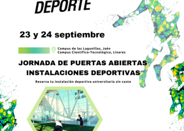 Cartel Semana Europea del Deporte - Jornada de puertas abiertas en Instalaciones Deportivas de la Universidad de Jaén