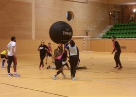 Jugadores de kin ball en la UJA