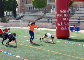 Participantes en la zona de burpee