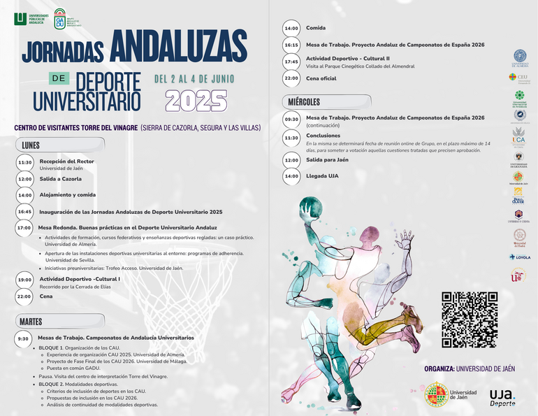 Programa Jornadas Andaluzas de Deporte Universitario 2025