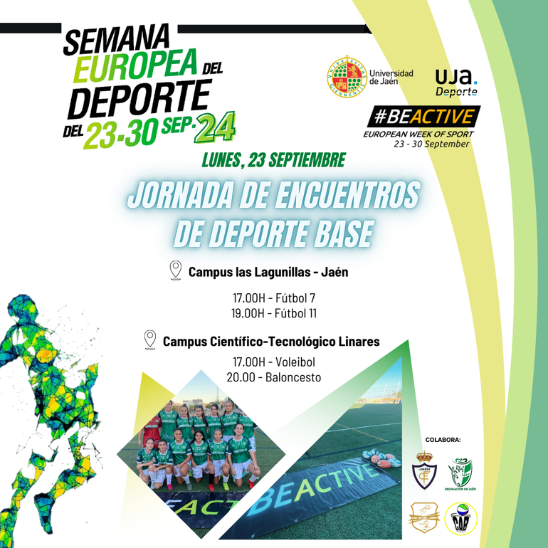Cartel Jornada de Encuentros de Deporte base - Lunes 23/09
