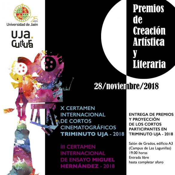 Entrega de premios, X Certamen Internacional Triminuto UJA 2018