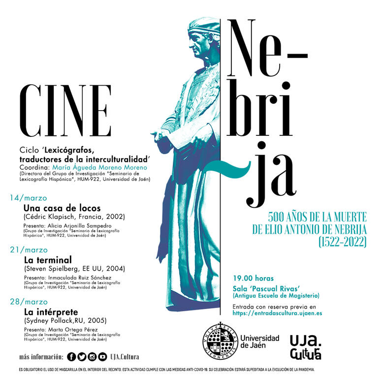 Imagen del cartel del ciclo de cine "Lexicógrafos, traductores de la interculturalidad"