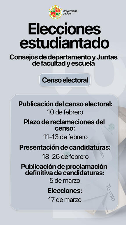 Fechas y plazos elecciones