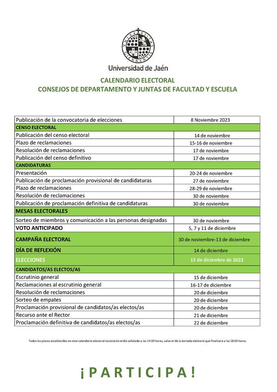 calendario electoral