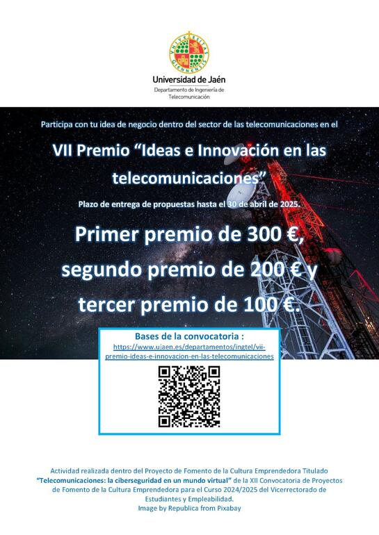 Cartel informativo del premio