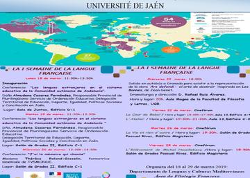 Tríptico de la I Semana de la Lengua Francesa