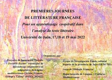 Cartel Premières Journées de Littérature Française