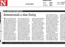 Rememorando a Alan Turing