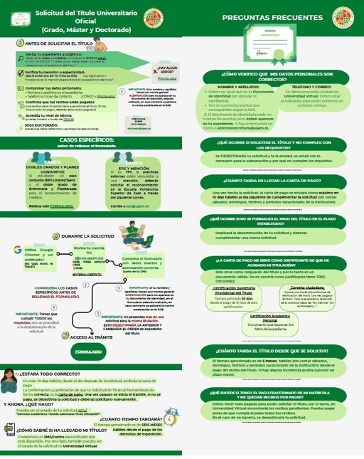 Solicitud del Título Universitario Oficial