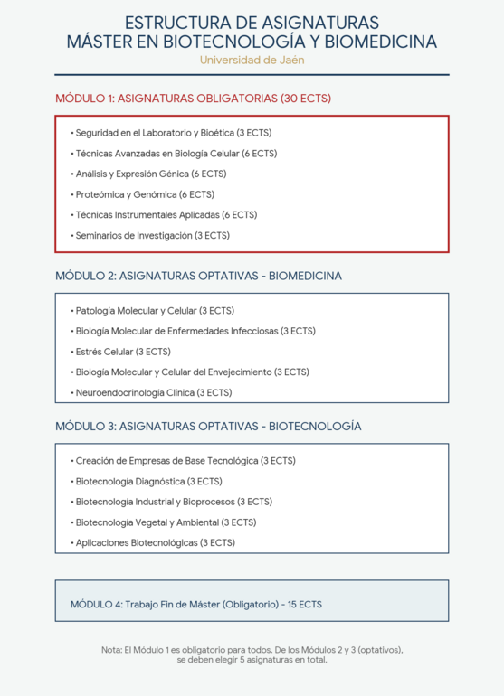 Asignaturas del Plan de Estudios
