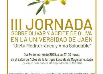 CARTEL III JORNADA SOBRE OLIVAR Y ACEITE DE OLIVA