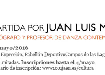 Cartel Masterclass de danza del profesor Juan Luis Matilla
