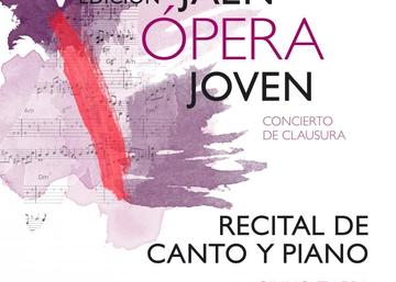 Cartel concierto clausura V Edición Jaén Ópera Joven