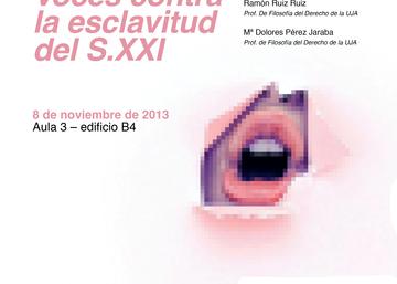 Cartel PROYECTO CULTURAL "Voces contra la esclavitud del siglo XXI"